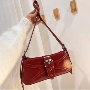 Chic Burgundy Shoulder Bag